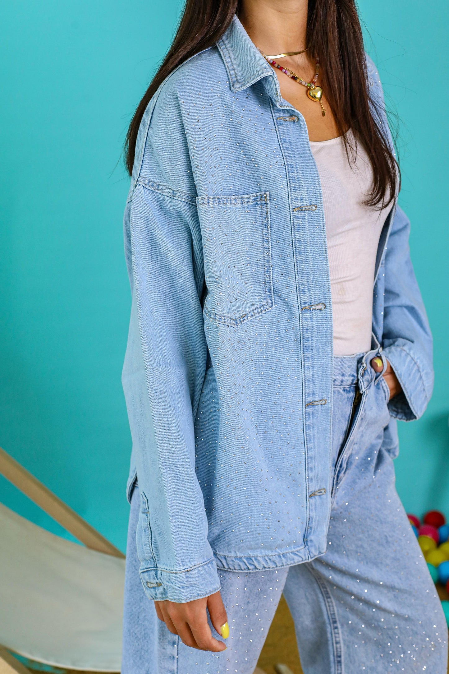 Sparkle Denim jacket