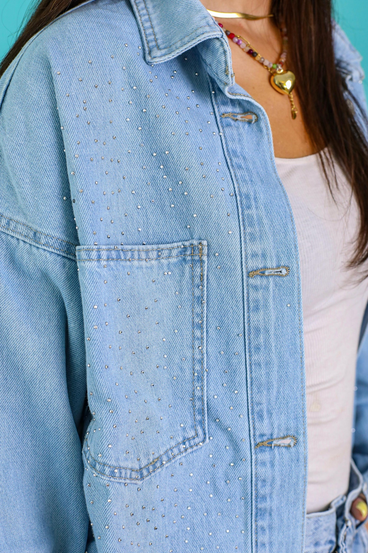 Sparkle Denim jacket