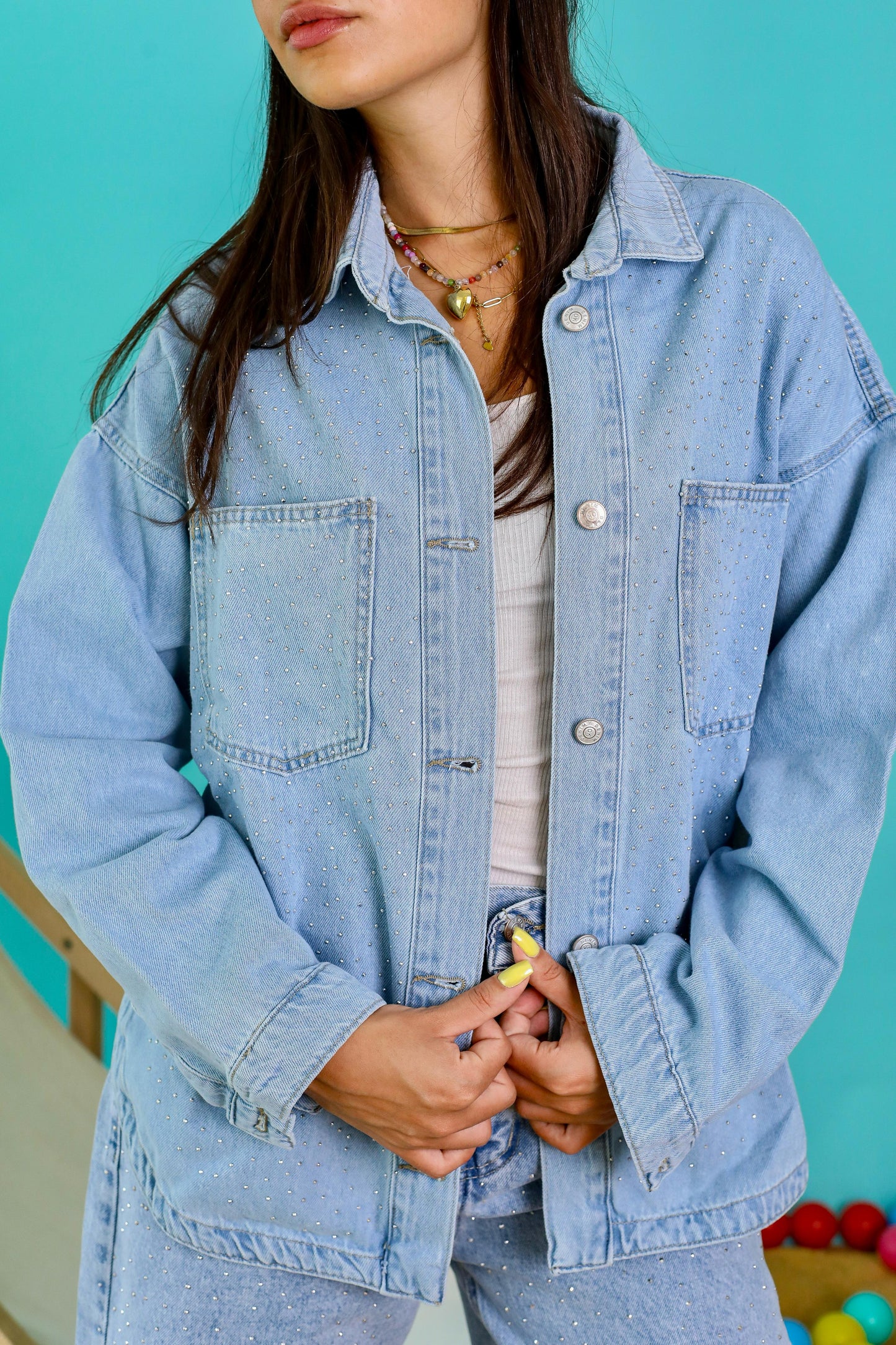 Sparkle Denim jacket