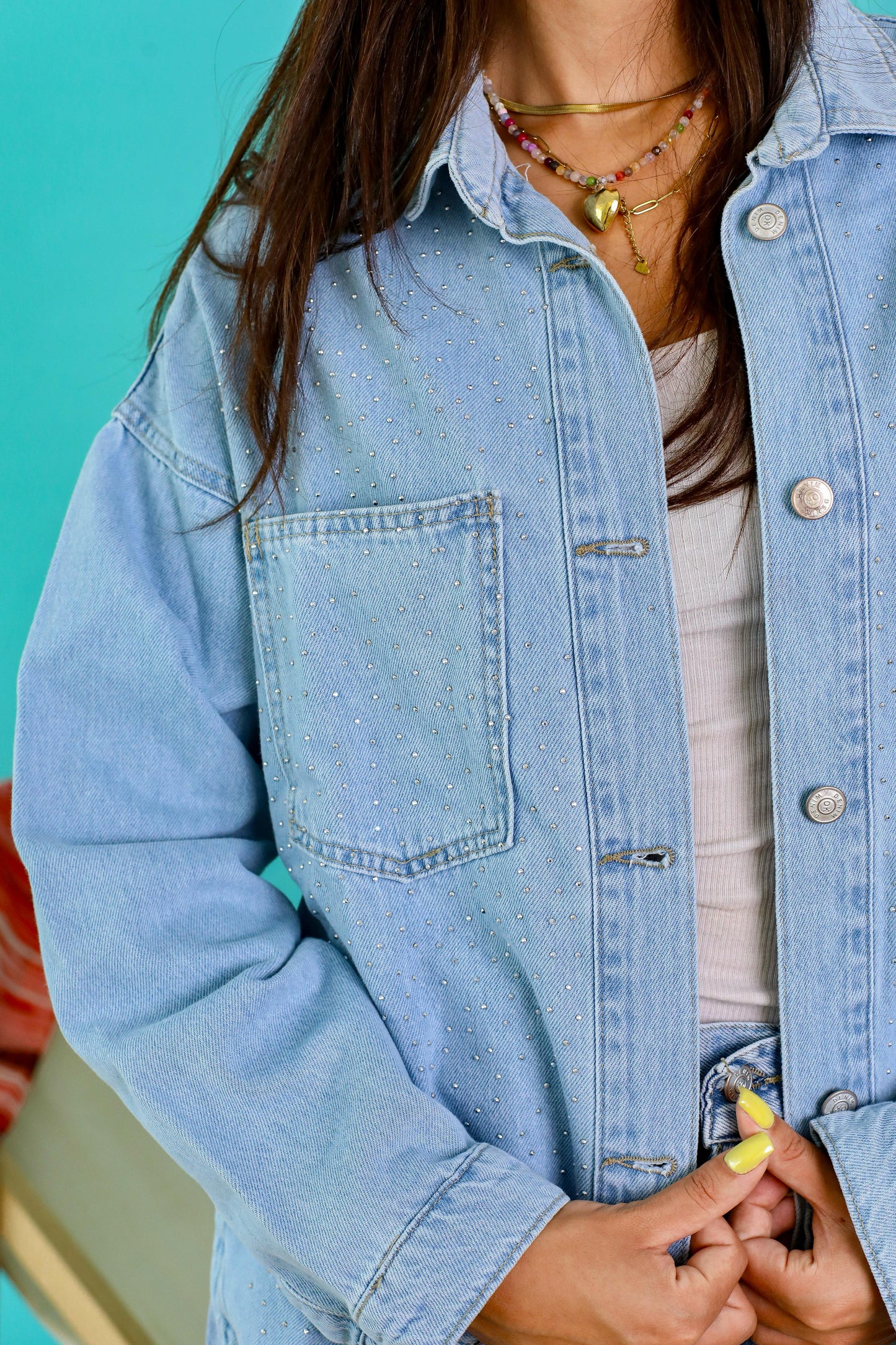 Sparkle Denim jacket