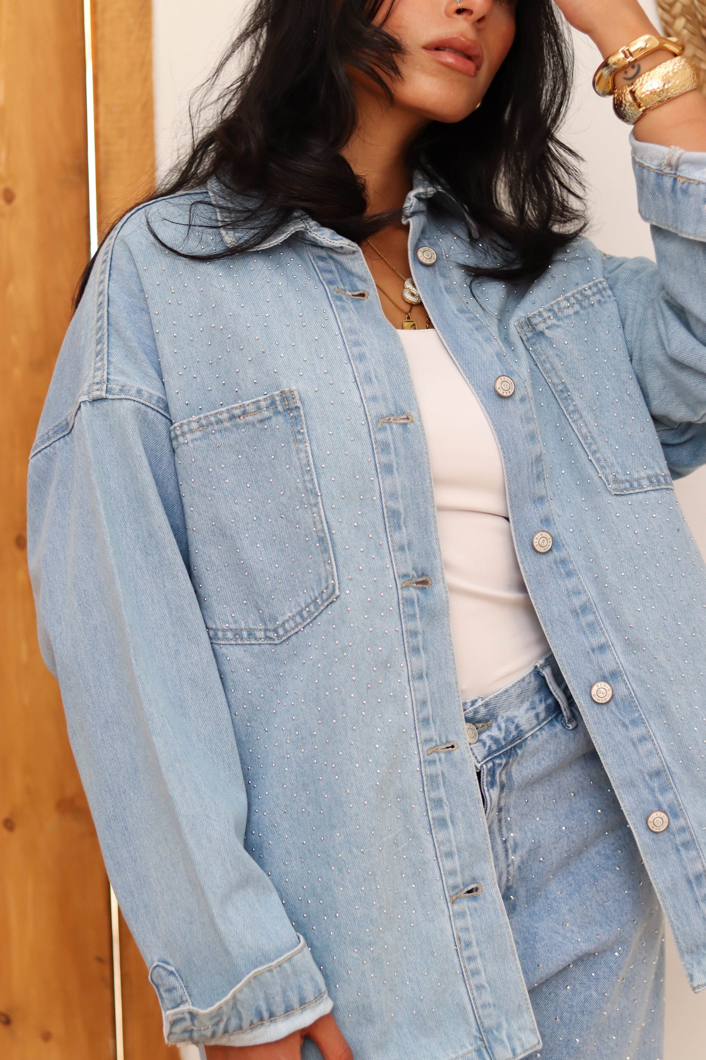 Sparkle Denim jacket