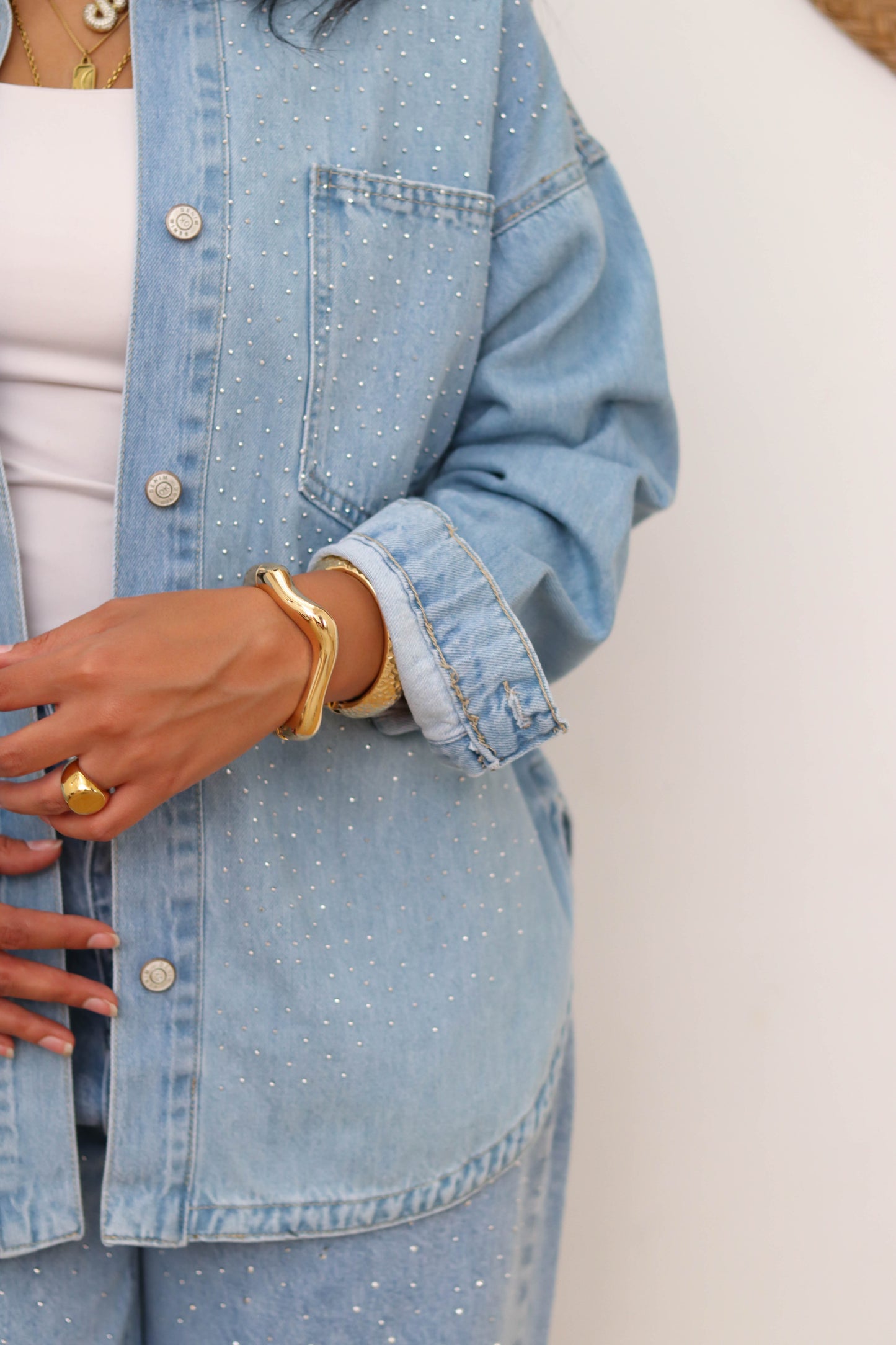 Sparkle Denim jacket