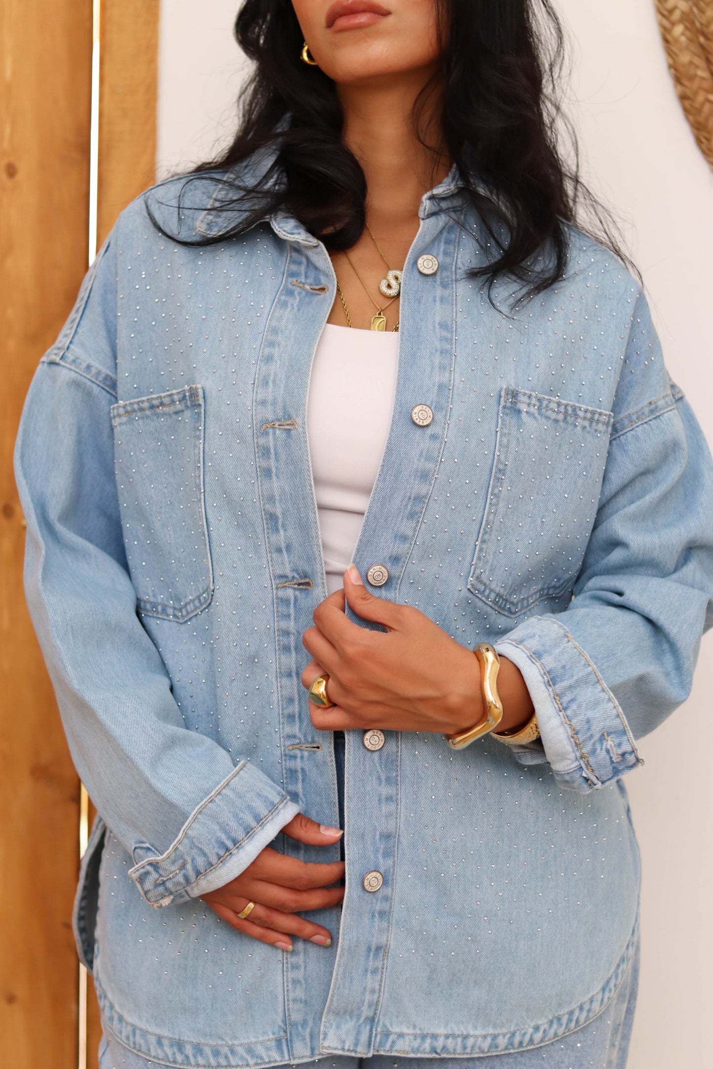Sparkle Denim jacket