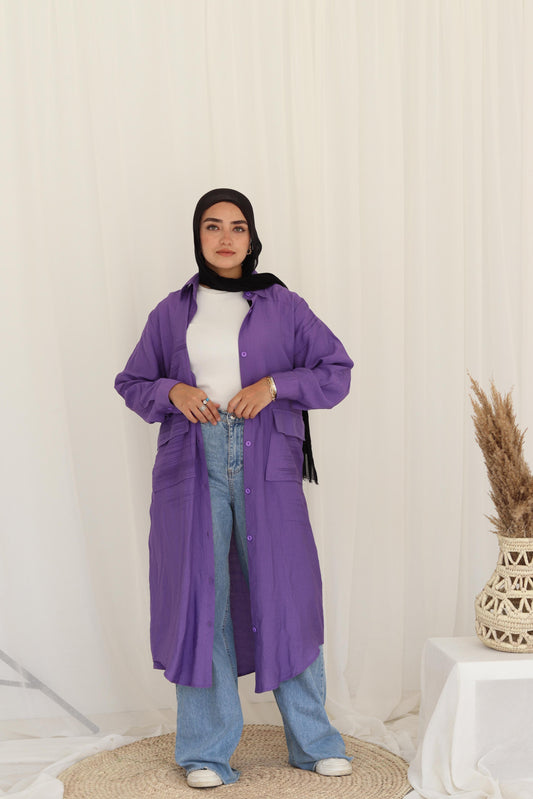 Kimono shirt long -free size