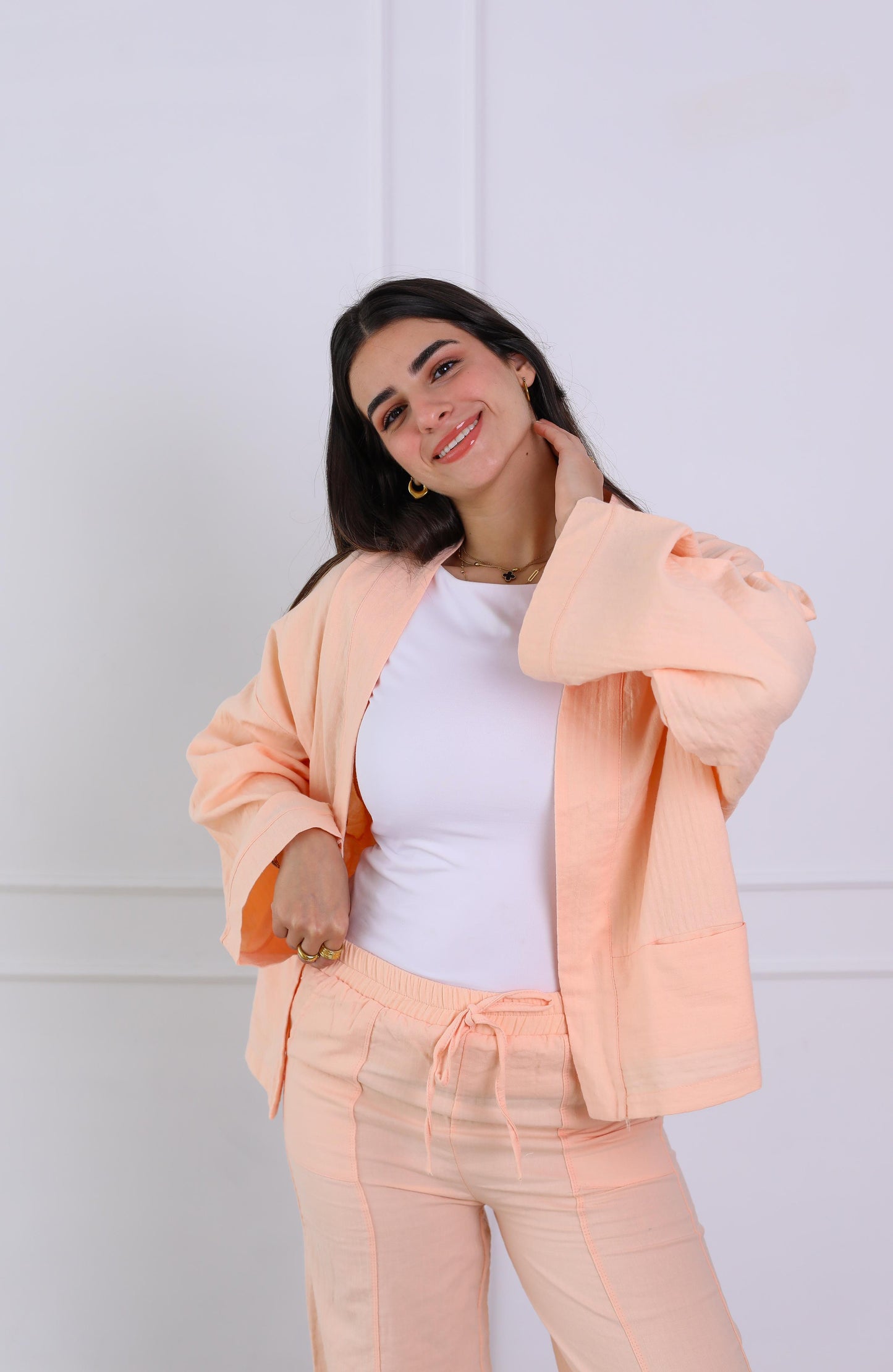 Blush Linen Luxe Set- beach