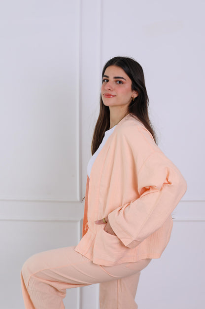 Blush Linen Luxe Set- beach