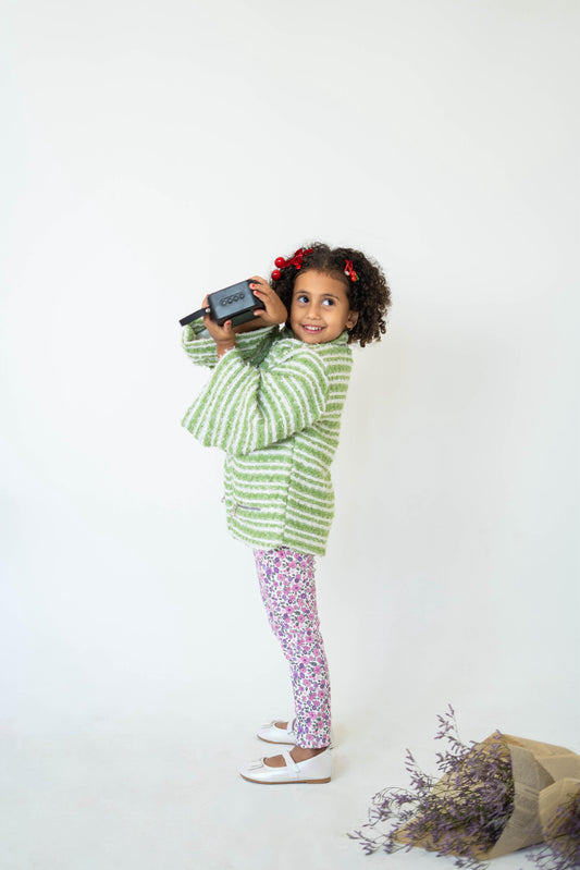 Meadow Stripes Jacket (Kids)-Green