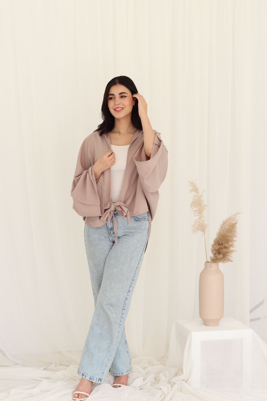 tied cardigan